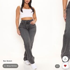 Crossover Straight Leg Jeans🩷